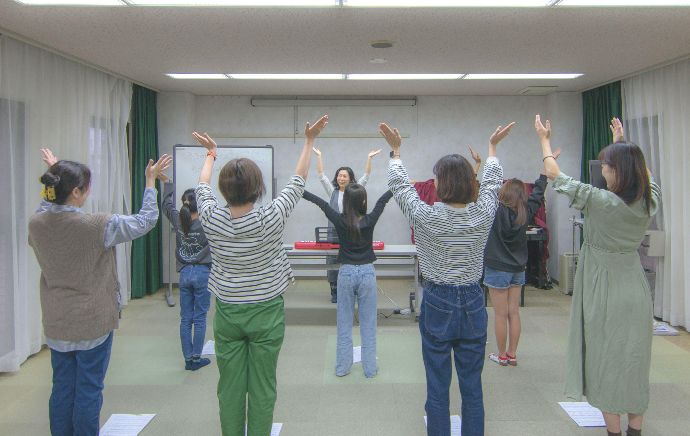 みんなでハモリ部様子